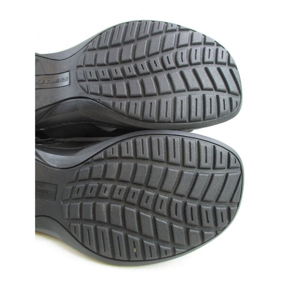 Skechers Black leather sandals mens sz 12 phoenix bird dragon embroidered - Picture 10 of 12
